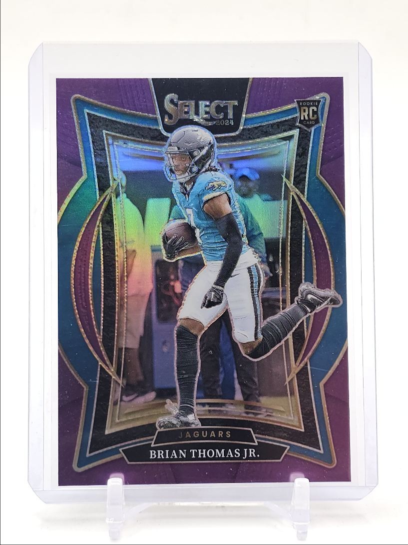 BRIAN THOMAS JR. 2024 SELECT CONCOURSE ROOKIE PURPLE PRIZM RC /75 Q6145