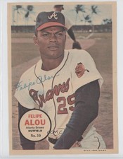 1967 Topps Poster Inserts Felipe Alou #30 0a3