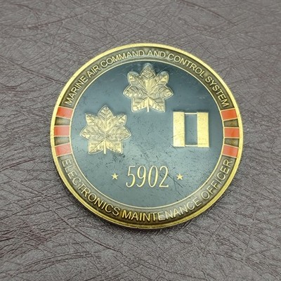 Marine Air Command and Control System Electronics Maintenance Officer Coin