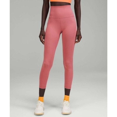 lululemon Wunder Train High-Rise Tight w/Pockets 25'' Brier Rose Size 6