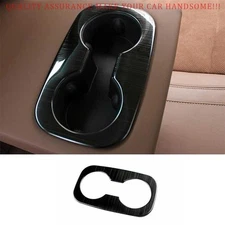 For Buick Regal 2018-2020 Black Steel Rear Armrest Water Cup Holder Panel Trim