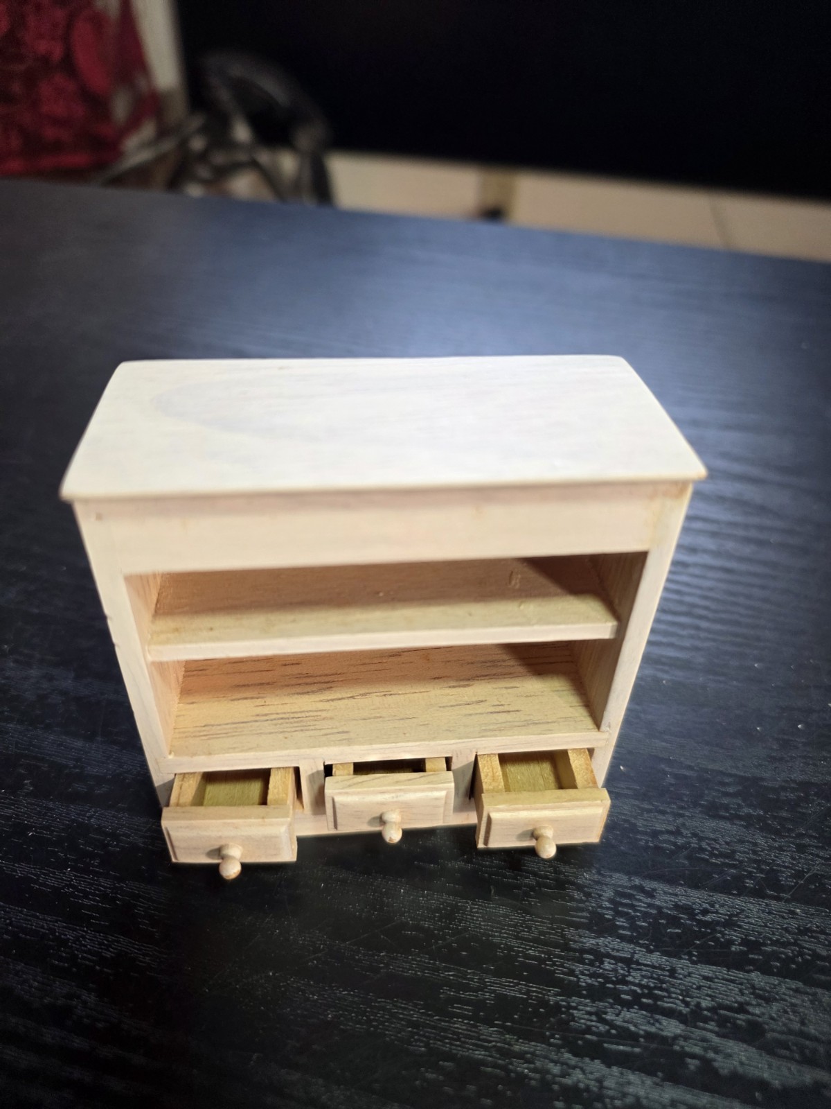 Town Square Dollhouse Upper Kitchen Cabinet Bookcase 1:12 Hanging Cupboard