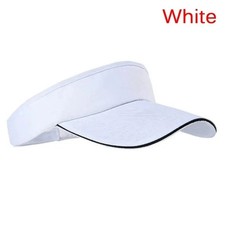 Sun Visor Cap with Peak, adjustable strap - Summer, sports, golf, tennis Cotton