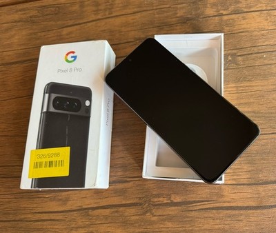Google Pixel 8 Pro 128GB Obsidian Unlocked to all network clean screen boxed