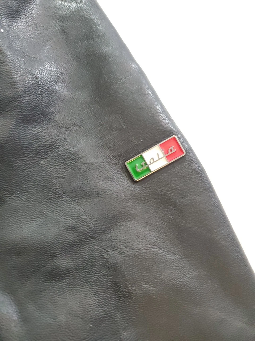 AC Luxury Collection Men’s Black Leather Jacket Size Large Made In Italy image 5