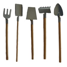 Attrezzi per presepe Due Esse set 5attrezzi da campagna in legno metallo presepe
