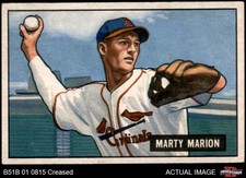 1951 Bowman #34 Marty Marion Cardinals 3.5 - VG+