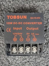 Lot 10 Tobsun EA15-5V 15W DC-DC Voltage Step Down Converter 12/24 to 5V 3A 15W