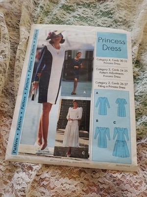 Vtg Step By Step Princess Dress Sewing Pattern, Unused, 1993
