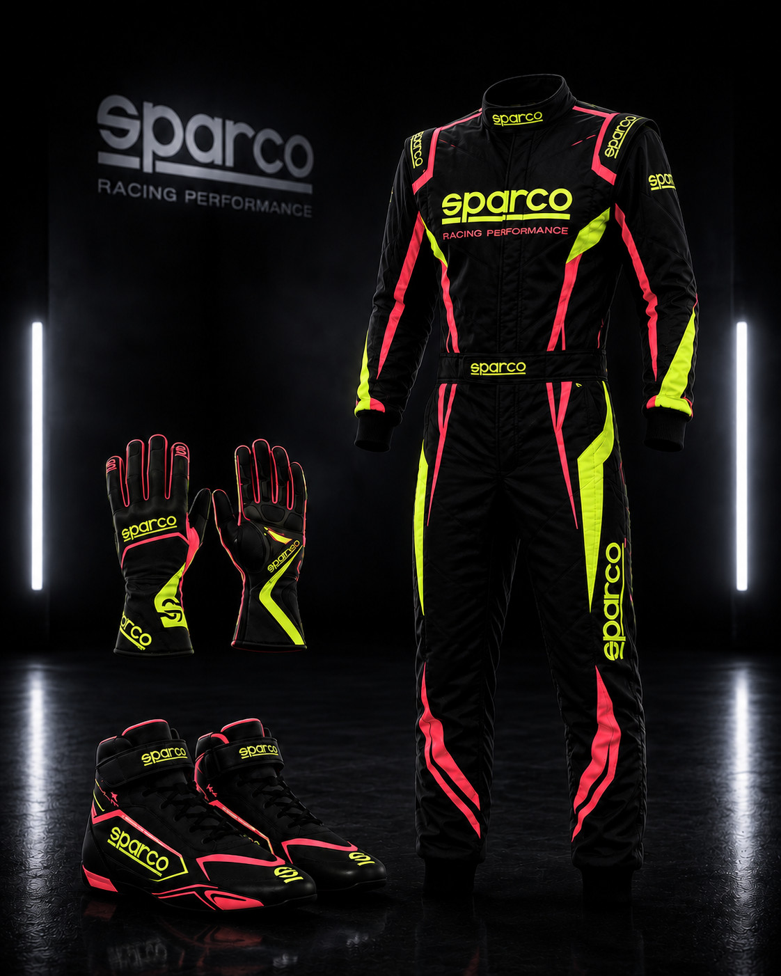 Tuta da corsa professionale Go Kart CIK/FIA livello 2 omologata con guanti e scarpe