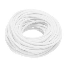 4mm 16yards Hollow Pipe Rubber Cords Tubing Silicone Pipes, White