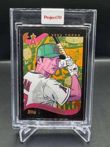 2021 TOPPS PROJECT 70!  SHOHEI OHTANI!  ARTIST PROOF!  #/51!  SILVER FRAME!