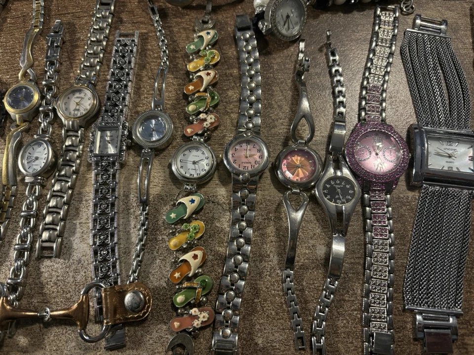 Women Watch Lot Of (52) Untested,Silver Tone Gemmed,Ladies Quartz Watches - Image 3 of 4