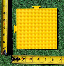 Single Perler Fused Beads Decoration 6x6" Large Interlocking Yellow Pegboard NOP