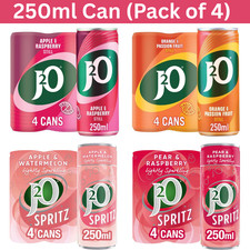 J2O Fruit Juice Spritz Blend Fruit Blend Juice 4 Can 250ml available flavors UK