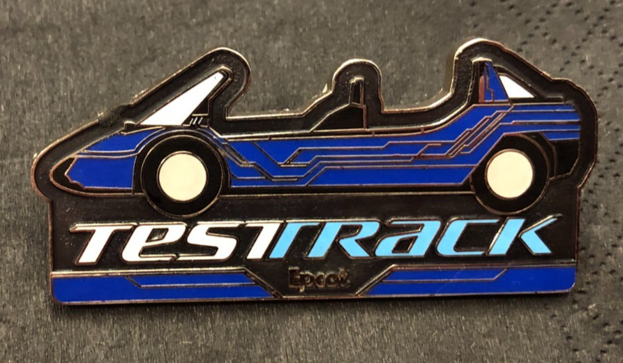 Disney pin 94099 New Test Track Car ride Epcot Walt Disney World cars blue