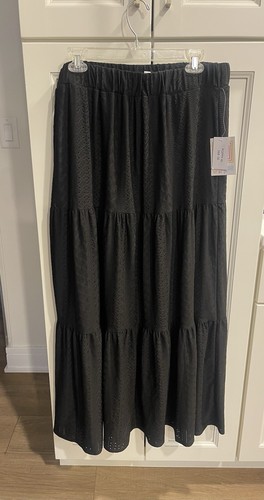 Lularoe XL , Black Maxi Tiered Summer Dress