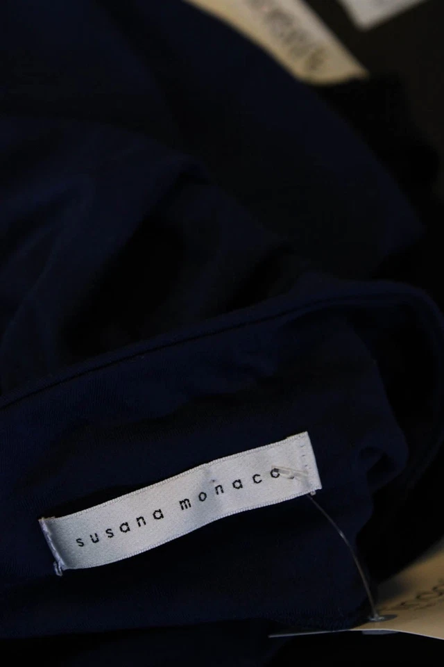 Платье Susana Monaco женское одно плечо без рукавов завышенная талия синее размер S - Изображение 4 из 4