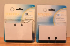 2 Packs ROLODEX Business Card Sleeves 40pc 67691 & 100 pack Plain Simple 67558