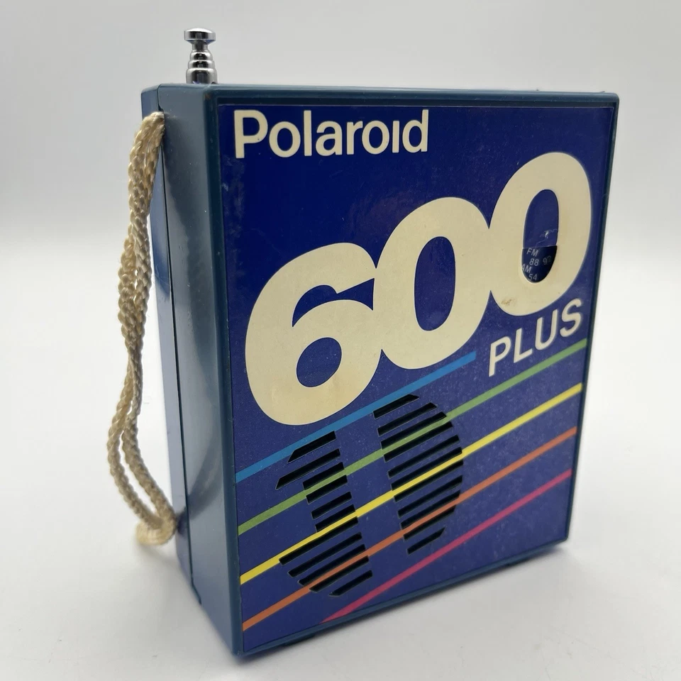 Radio portátil Polaroid 600 Plus película a color instantánea azul AM FM - PARA REPUESTOS Foto 2 de 4