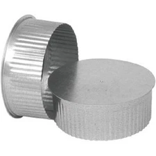 (1)-Imperial 30 Ga. 3 In. Galvanized Heating Cooling Tee Cap/Plug GV0732