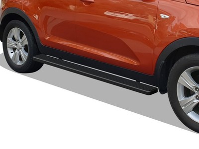 APS Running Boards 6 inches Matte Black Fit 11-16 KIA Sportage