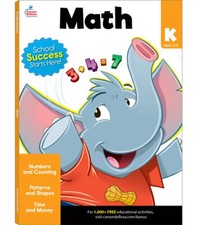 Math Workbook, Grade K Brighter Child: Grades K - Paperback - VERY GOOD