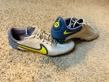 Nike Tiempo Legend 9 Elite FG Purple/White/ Neon Green Size 9 Kangaroo Leather