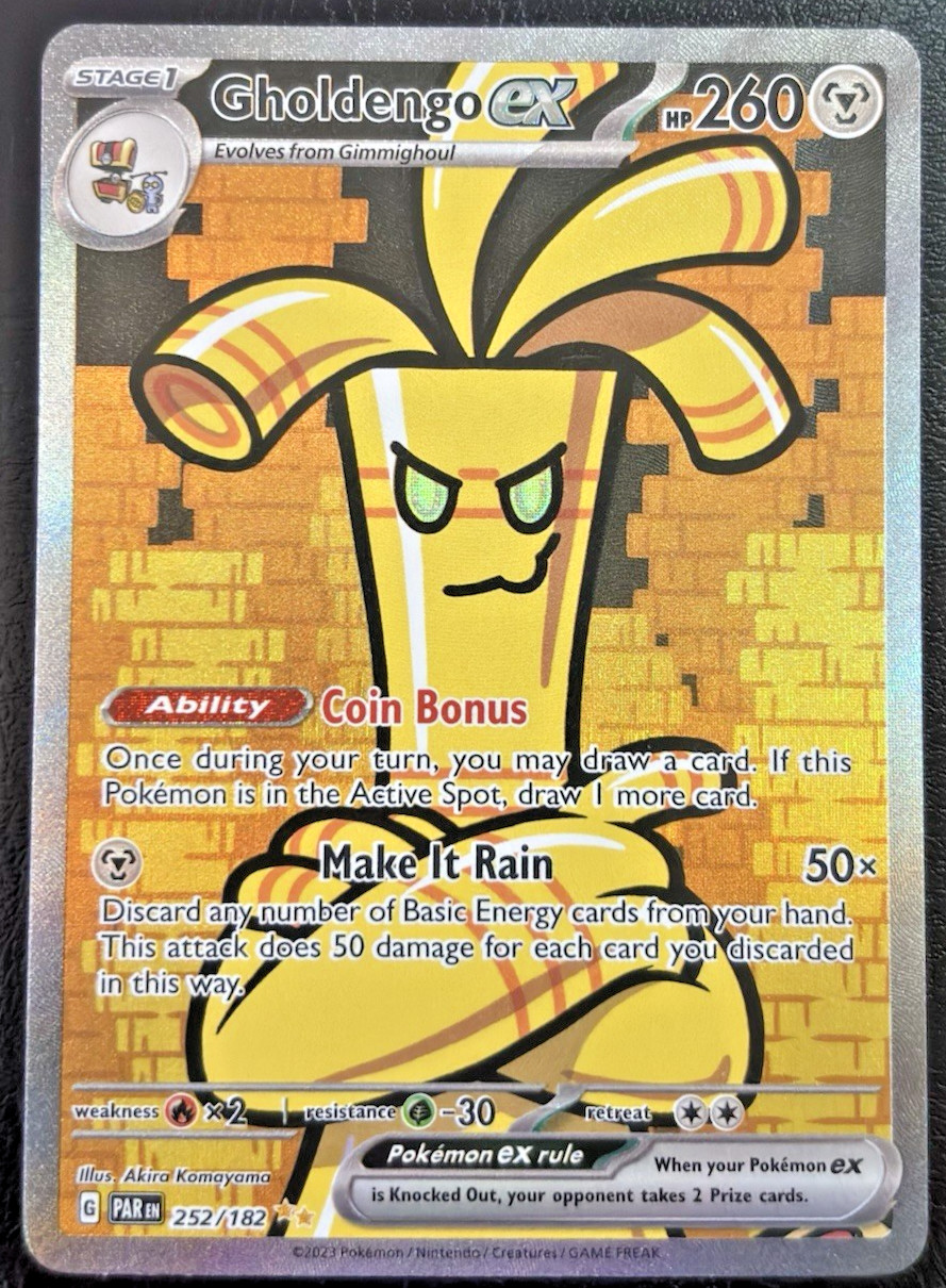 Gholdengo ex 252/182 Special Illustration Rare Paradox Rift Pokémon Tcg Nm