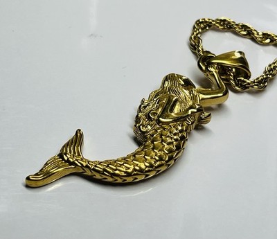 GOLD Siren Rope ChainNecklace (WATERPROOF) - Ariel | NEW
