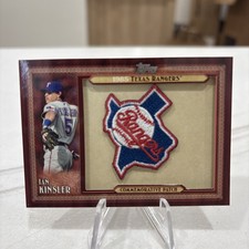 2011 Topps Throwback Commemorative Patch Ian Kinsler Tlmp-ik Rangers