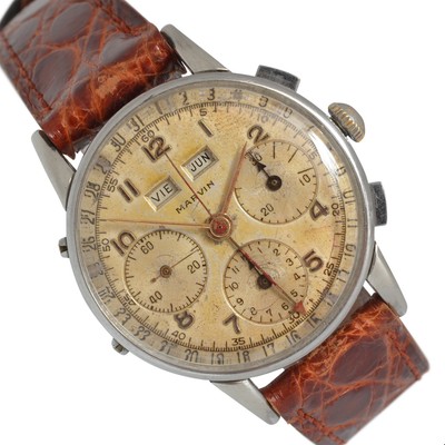 MARVIN Chronograph Dato Compax Tropical dial valjoux 72C 1950's | eBay