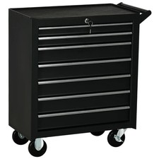 7 Drawers Roller Lockable Tool Storage Chest Box Garage Workshop Tool Cabinet