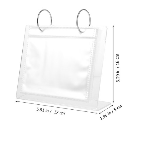 Poster Display Rack Acrylic Picture Frame Tabletop Flip Photo Storage Book Stand - Picture 19 of 24