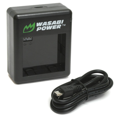 Wasabi Power Dual USB Battery Charger for Xiaomi Yi Sport Action Camera
