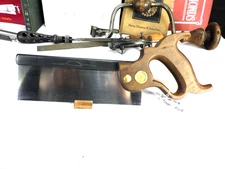 Disston 8" Dovetail Saw, 16 ppi Rip Cut, New Saw Plate, 1896-17, inv708