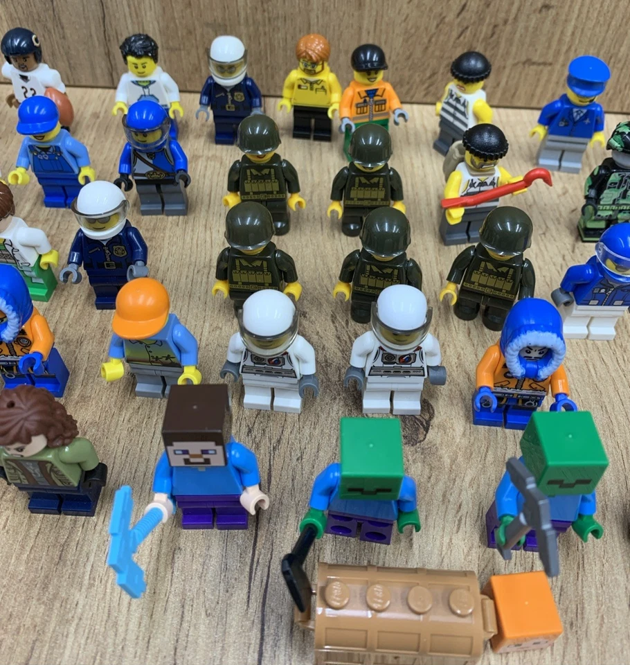 ENORME Lote de 47 Minifiguras Lego Surtidas Minecraft Marvel Star Wars Etc Foto 4 de 4