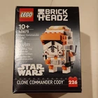LEGO BrickHeadz Clone Commander Cody 40675 Star Wars 147 Pieces Complete Set