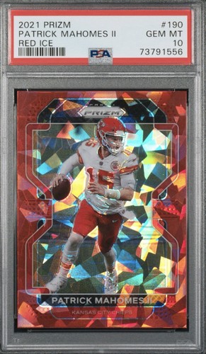 2021 Prizm Patrick Mahomes II 190 Red Ice PSA 10!