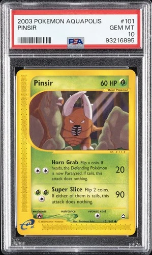 2003 Pokemon Aquapolis Pinsir 101