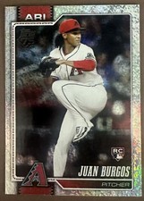 Juan Burgos Holo Foil Rookie 2026 Topps Series 1 Baseball Card #102 Diamondbacks