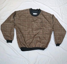 Pricenton USA Mens PGA Lexus Golf Plaid V Neck Pullover Sz Medium Windbreaker