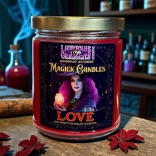 Love’s Magic Spell Candle for Love & Attraction - Attract or Heighten Love !