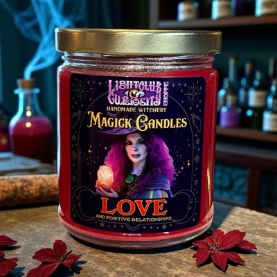 Love s Magic Spell Candle for Love & Attraction - Attract or Heighten Love !