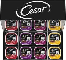 Cesar Classic Loaf In Sauce Wet Dog Food Variety Pack, 3.5 Oz Trays (60 Pack)