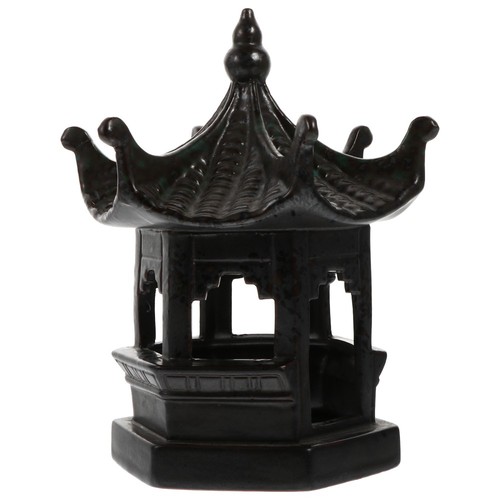 Sechseckige Pavillon-Verzierung Mini-Sechseck-Pavillon-Statue Outdoor-