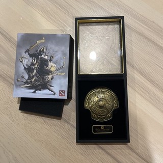 DOTA 2 Aegis Shield Medal The International Championships 2015 Gold Box Sleeve