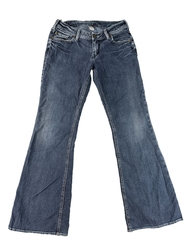 Silver Jeans Co Aiko Bootcut Jeans Womens 32 Blue Denim Low Rise Flare