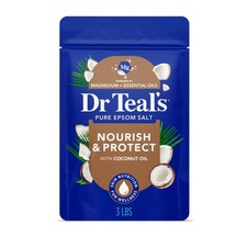 Epsom Salt Magnesium Soak, Nourish  Protect with Coconut Oil, 3 lbs