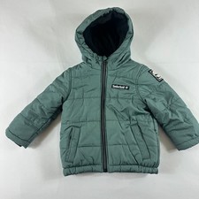 Kids Timberland Quilted Puffer Jacket Hooded Green Size 2T